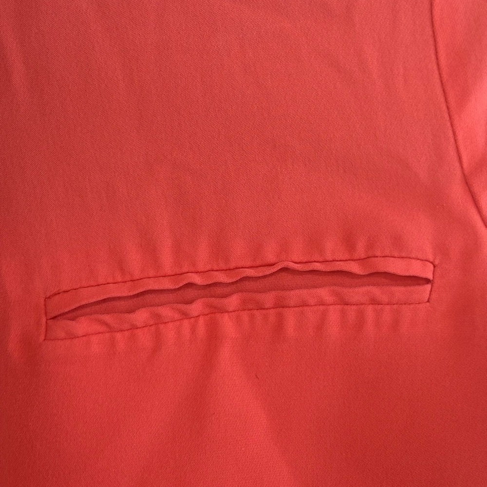 THEORY Classic orange silk shirt, Size: P/TP - Picture 4 of 8